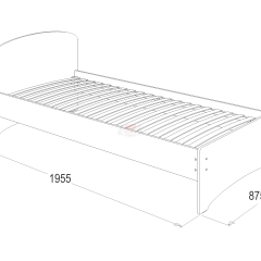 Кровать-2 одинарная (900*1900) в Троицке - troick.mebel24.online | фото 2