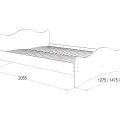 Кровать-5 двойная (1400*2000) в Троицке - troick.mebel24.online | фото 2