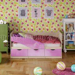 Кровать Бабочки (Сиреневый металлик) 1600 в Троицке - troick.mebel24.online | фото