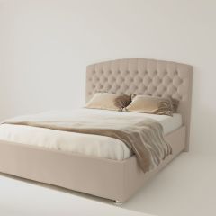 Кровать Берлин без основания 1200 (велюр светло-серый) в Троицке - troick.mebel24.online | фото