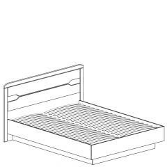 Кровать на 1400 №328 "Ронда" в Троицке - troick.mebel24.online | фото 2