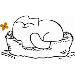 Кровать двухуровневая Кот № 900.1 ПРАВАЯ (туя светлая/белый) в Троицке - troick.mebel24.online | фото 2