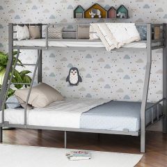 Кровать двухъярусная "Гранада-1 140" Серый в Троицке - troick.mebel24.online | фото