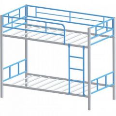 Кровать двухъярусная "Севилья-2.01 комбо" Серый/Голубой в Троицке - troick.mebel24.online | фото 2