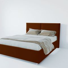 Кровать Корсика с ПМ 1200 (велюр бордо) в Троицке - troick.mebel24.online | фото 2
