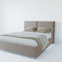 Кровать Корсика с ПМ 1200 (велюр светло-серый) в Троицке - troick.mebel24.online | фото 2