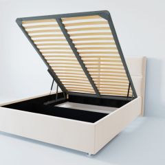 Кровать Корсика с ПМ 800 (экокожа белая) в Троицке - troick.mebel24.online | фото
