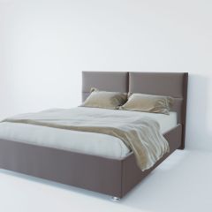 Кровать Корсика с ПМ 800 (велюр темно-серый) в Троицке - troick.mebel24.online | фото 2