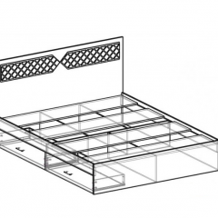 Кровать Николь 1400 (венге) в Троицке - troick.mebel24.online | фото 2