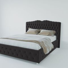 Кровать Нягань с ПМ 1200 (экокожа кольт ч) в Троицке - troick.mebel24.online | фото 2