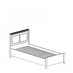 Кровать одинарная №249 Белла в Троицке - troick.mebel24.online | фото 2