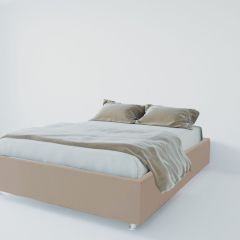 Кровать Подиум с ПМ 1200 (велюр серый) в Троицке - troick.mebel24.online | фото
