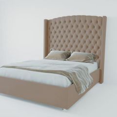 Кровать Берлин ЛЮКС без основания 1200 (велюр серый) в Троицке - troick.mebel24.online | фото
