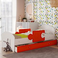 Кровать "Мозайка" на ламелях + бортики + ящики в Троицке - troick.mebel24.online | фото 3