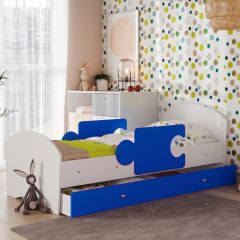 Кровать "Мозайка" на ламелях + бортики + ящики в Троицке - troick.mebel24.online | фото 4