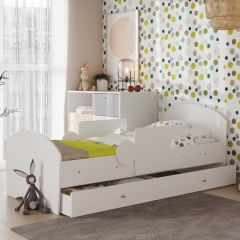 Кровать "Мозайка" на ламелях + бортики + ящики в Троицке - troick.mebel24.online | фото 6