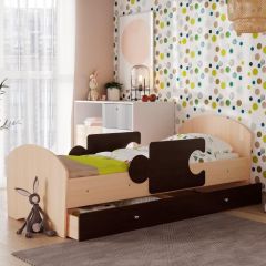 Кровать "Мозайка" на ламелях + бортики + ящики в Троицке - troick.mebel24.online | фото 10