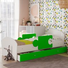 Кровать "Мозайка" на ламелях + бортики + ящики в Троицке - troick.mebel24.online | фото 11