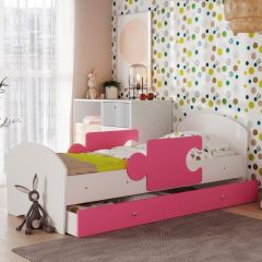 Кровать "Мозайка" на ламелях + бортики + ящики в Троицке - troick.mebel24.online | фото 12