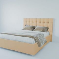 Кровать Венеция без основания 1400 (экокожа бежевая) в Троицке - troick.mebel24.online | фото