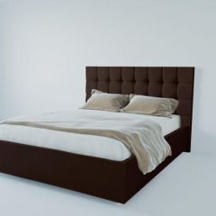 Кровать Венеция без основания 1800 (экокожа коричневая) в Троицке - troick.mebel24.online | фото