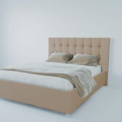 Кровать Венеция без основания 1200 (велюр светло-серый) в Троицке - troick.mebel24.online | фото