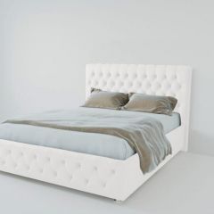 Кровать Версаль 1200 без основания (экокожа белый) в Троицке - troick.mebel24.online | фото