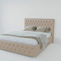 Кровать Версаль 1200 без основания (велюр светло серый) в Троицке - troick.mebel24.online | фото