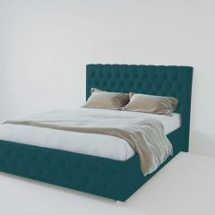 Кровать Версаль 1600 без основания (велюр бирюзовый) в Троицке - troick.mebel24.online | фото
