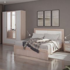 Кровать 1.6 Глэдис М31 с настилом и мягкой частью (ЯШС/Белый) в Троицке - troick.mebel24.online | фото 4