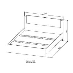 СОФИ СКР1600.1 Кровать 1600 в Троицке - troick.mebel24.online | фото 2