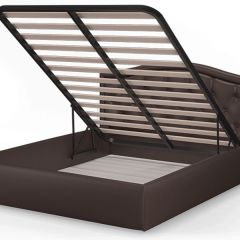 Кровать Стелла 1200*2000 NEO 08 (коричневый) в Троицке - troick.mebel24.online | фото 4