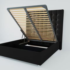 Кровать Венеция ЛЮКС с ПМ 900 (экокожа кольт ч) в Троицке - troick.mebel24.online | фото