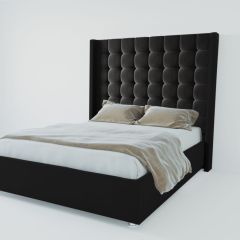 Кровать Венеция ЛЮКС с ПМ 900 (экокожа кольт ч) в Троицке - troick.mebel24.online | фото 2