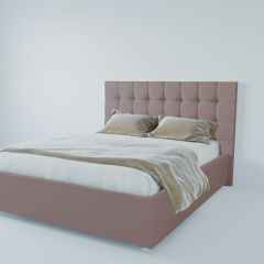 Кровать Венеция с ПМ 1600 (велюр темно-серый) в Троицке - troick.mebel24.online | фото 2