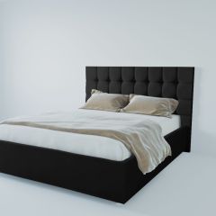 Кровать Венеция с ПМ 2000 (экокожа кольт ч) в Троицке - troick.mebel24.online | фото 2
