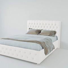 Кровать Версаль с ПМ 1400 (экокожа белая) в Троицке - troick.mebel24.online | фото