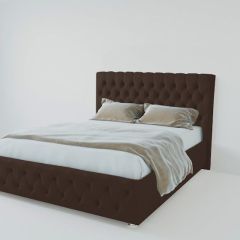 Кровать Версаль с ПМ 900 (экокожа коричневая) в Троицке - troick.mebel24.online | фото