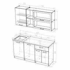 Кухонный гарнитур Лира стандарт 1600 в Троицке - troick.mebel24.online | фото 4