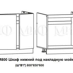 ЛИЗА-2 Кухонный гарнитур 1,6 Белый глянец холодный в Троицке - troick.mebel24.online | фото 6