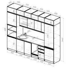 Кухонный гарнитур Лоретта люкс 3000 мм в Троицке - troick.mebel24.online | фото 2