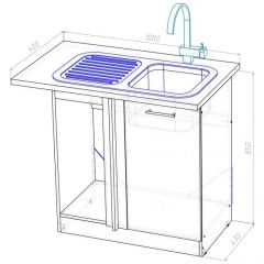 Кухонный гарнитур Ноктюрн мега прайм 1500х2700 мм в Троицке - troick.mebel24.online | фото 19