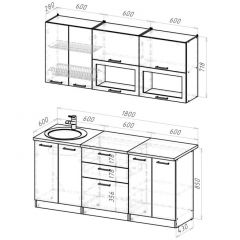 Кухонный гарнитур Паола макси 1800 мм в Троицке - troick.mebel24.online | фото 2