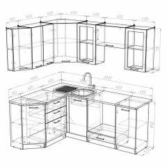 Кухонный гарнитур Симона мега прайм 1500*2000 в Троицке - troick.mebel24.online | фото 3