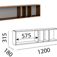 Лимба (гостиная) М11 Полка навесная в Троицке - troick.mebel24.online | фото