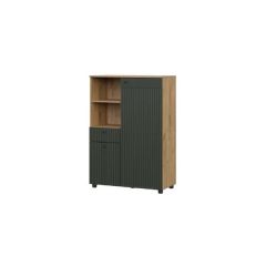 МИЛАН Гостиная (Дуб Золотой/Олива софт) в Троицке - troick.mebel24.online | фото 5
