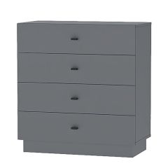 Модульная спальня Квадро (ЛДСП дуб крафт золотой) в Троицке - troick.mebel24.online | фото 3