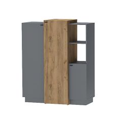 Модульная спальня Квадро (ЛДСП дуб крафт золотой) в Троицке - troick.mebel24.online | фото 6