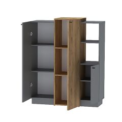 Модульная спальня Квадро (ЛДСП дуб крафт золотой) в Троицке - troick.mebel24.online | фото 7