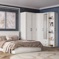 Модульная спальня София (Дуб крафт белый) в Троицке - troick.mebel24.online | фото